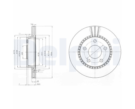 Brake Disc BG2519 Delphi