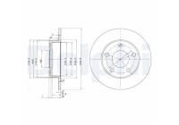 Brake Disc BG2520 Delphi