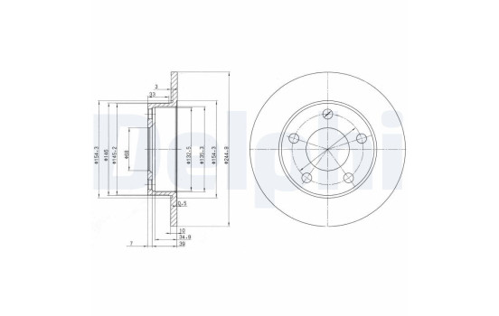 Brake Disc BG2520 Delphi