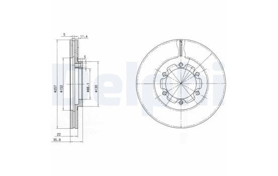Brake Disc BG2524 Delphi