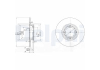 Brake Disc BG2533 Delphi