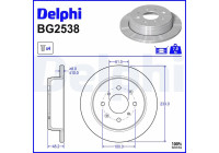 Brake Disc BG2538 Delphi