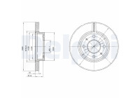 Brake Disc BG2565 Delphi