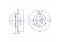 Brake Disc BG2567 Delphi