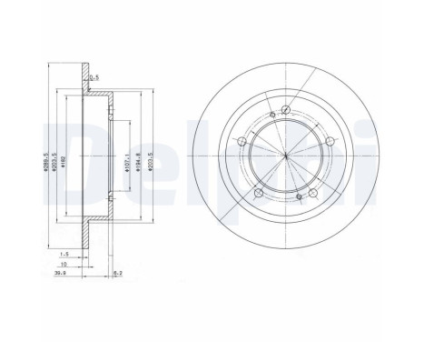 Brake Disc BG2584 Delphi