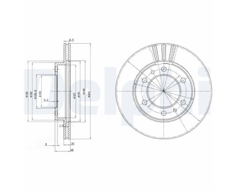 Brake Disc BG2591 Delphi