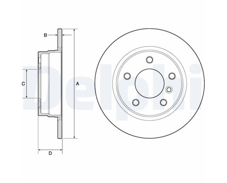 Brake Disc BG2624 Delphi