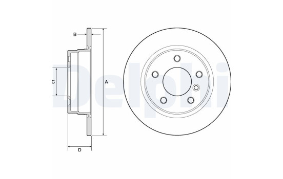 Brake Disc BG2624 Delphi