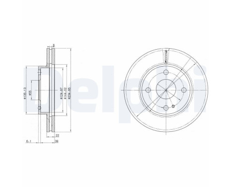 Brake Disc BG2629 Delphi