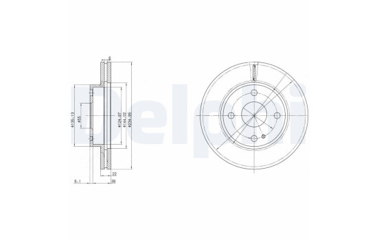 Brake Disc BG2629 Delphi