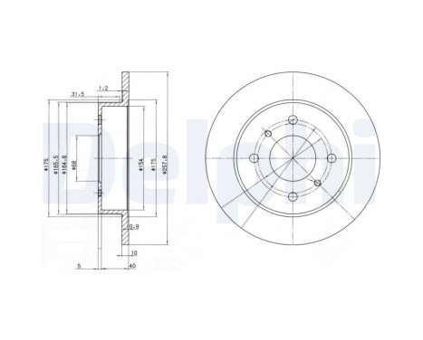 Brake Disc BG2633 Delphi