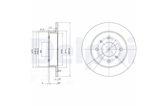 Brake Disc BG2633 Delphi
