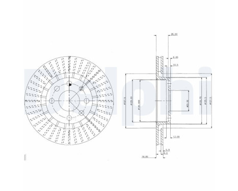Brake Disc BG2636 Delphi