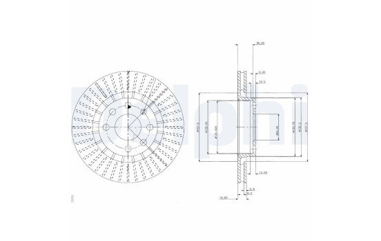 Brake Disc BG2636 Delphi