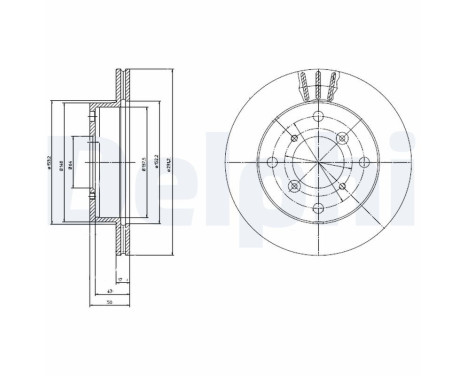 Brake Disc BG2645 Delphi