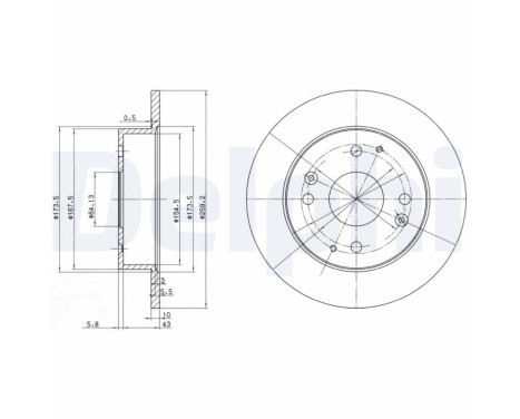 Brake Disc BG2666 Delphi