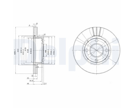 Brake Disc BG2668 Delphi