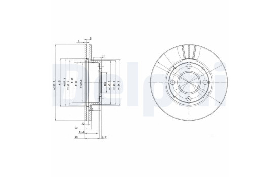 Brake Disc BG2668 Delphi