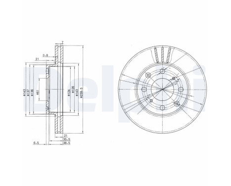 Brake Disc BG2673 Delphi