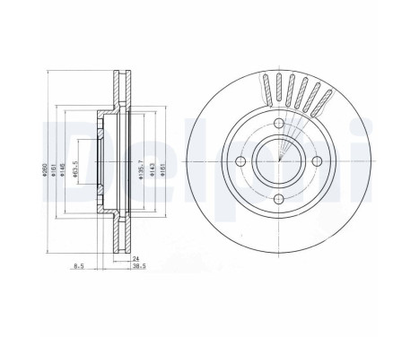 Brake Disc BG2699 Delphi