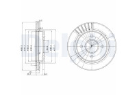 Brake Disc BG2700 Delphi