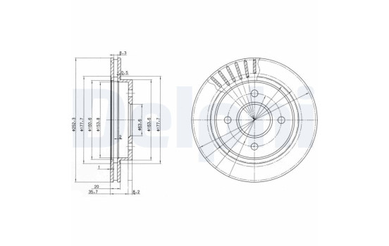 Brake Disc BG2700 Delphi