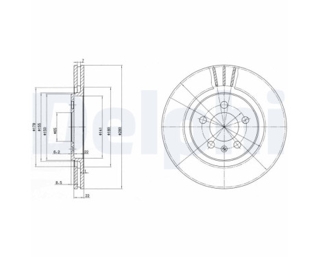 Brake Disc BG2713 Delphi