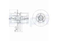 Brake Disc BG2714 Delphi