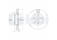 Brake Disc BG2742 Delphi