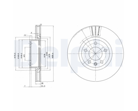 Brake Disc BG2742 Delphi
