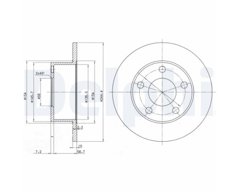 Brake Disc BG2746 Delphi