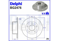 Brake Disc BG2746 Delphi