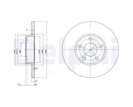 Brake Disc BG2749 Delphi