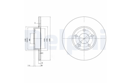 Brake Disc BG2749 Delphi