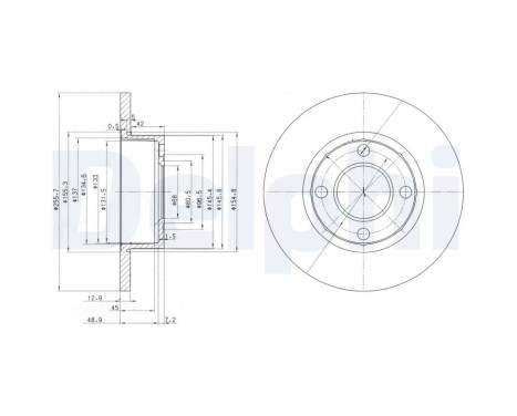 Brake Disc BG2752 Delphi