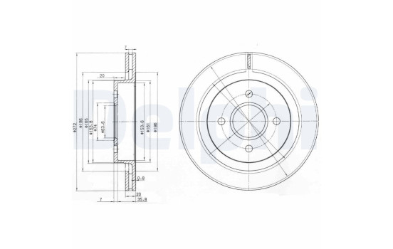 Brake Disc BG2758 Delphi