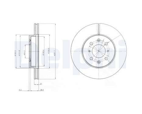 Brake Disc BG2759 Delphi