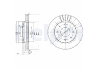 Brake Disc BG2763 Delphi