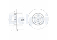 Brake Disc BG2769 Delphi