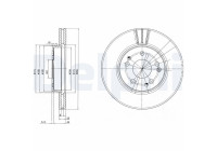 Brake Disc BG2772 Delphi