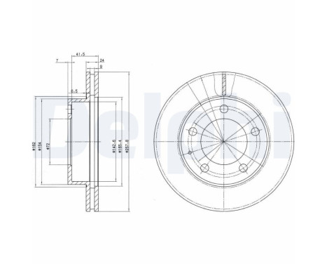 Brake Disc BG2779 Delphi