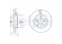 Brake disc BG2782 Delphi