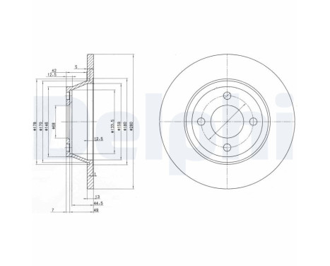 Brake Disc BG2783 Delphi