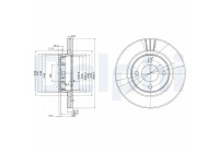 Brake Disc BG2784 Delphi