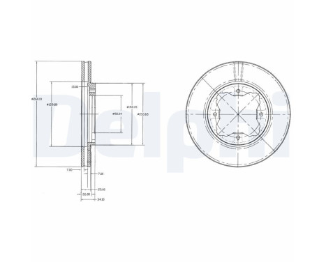 Brake Disc BG2798 Delphi