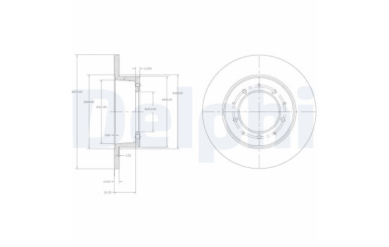 Brake Disc BG2799 Delphi