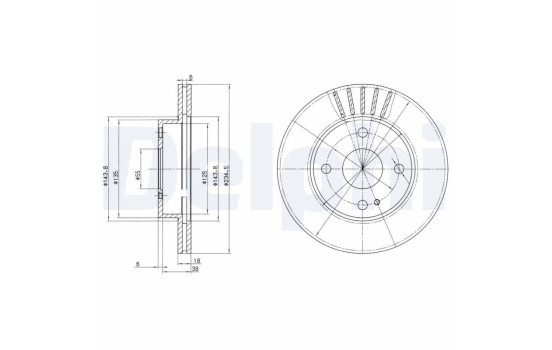 Brake Disc BG2802 Delphi