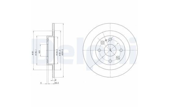 Brake Disc BG2805 Delphi