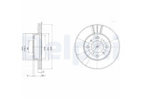 Brake Disc BG2810 Delphi