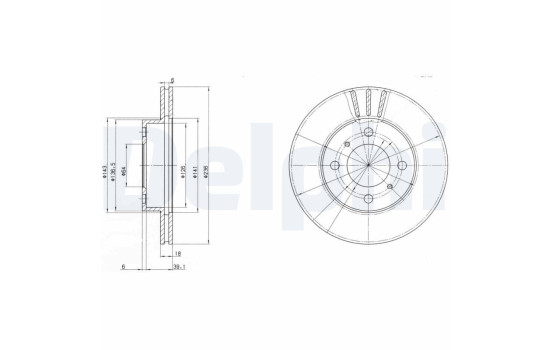 Brake Disc BG2810 Delphi